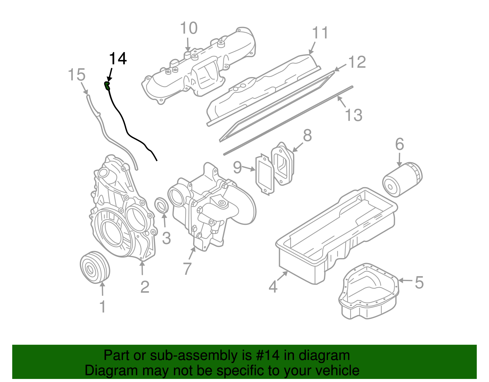 Engine Oil Dipstick - GM (97287502)