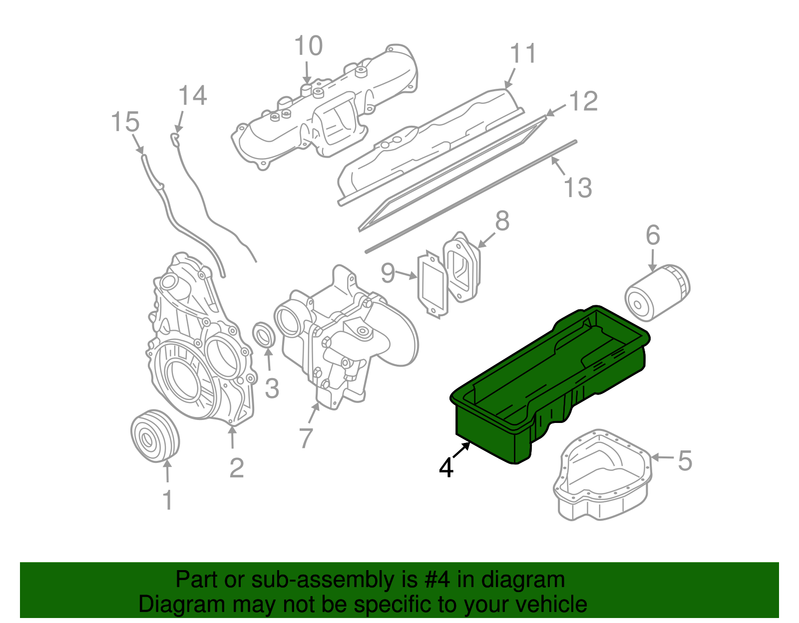 Oil Pan - GM (98005474)