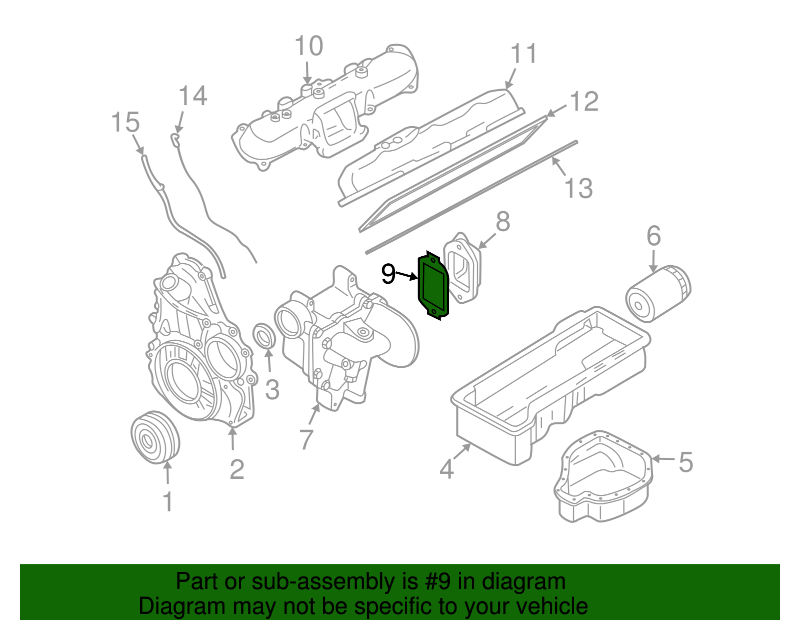 Front Oil Cooler Adapter Gasket - GM (97192666)