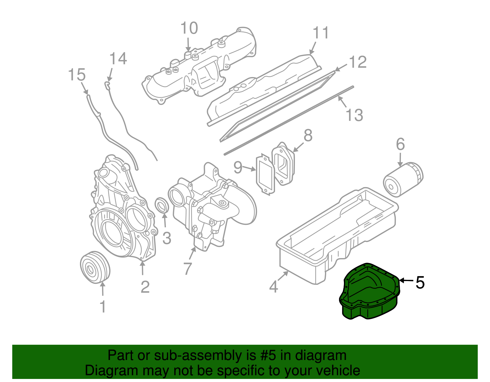 Oil Pan - GM (98073535)