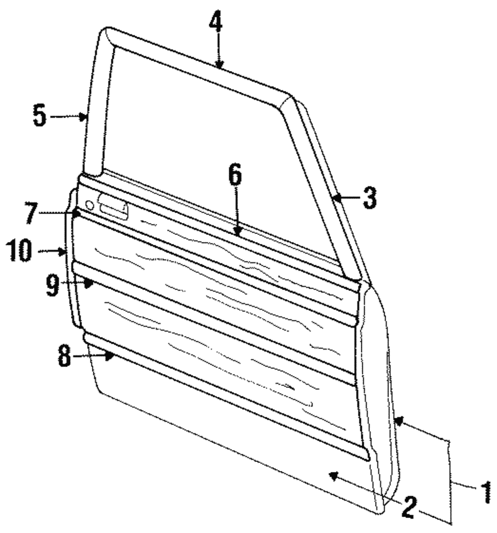 Upper Molding - Ford (E7MY-7420932-A)
