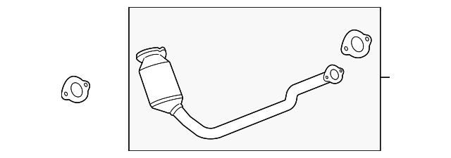 3-Way Catalytic Converter with Gasket and Studs - GM (96817482)