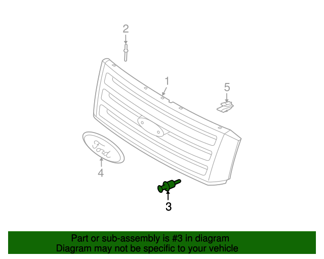 20072016 Ford Bumper Grille Clip W709367S438 Village Ford