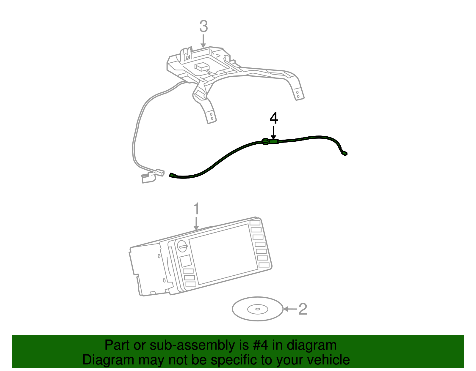 Antenna Cable - Toyota (86808-02070)