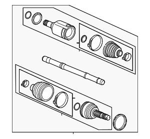 95090835 - Passenger Side Front Wheel Drive Half Shaft 2015 GM ...