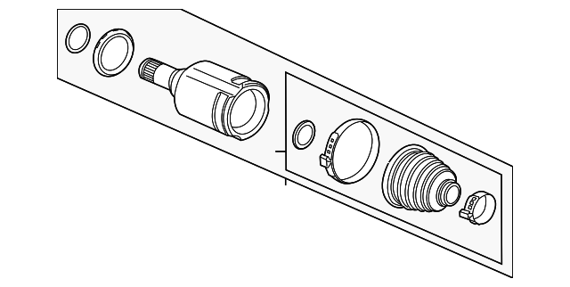 Front Driver Side Wheel Half-Shaft Constant Velocity (CV) Inner Joint - GM (95908482)
