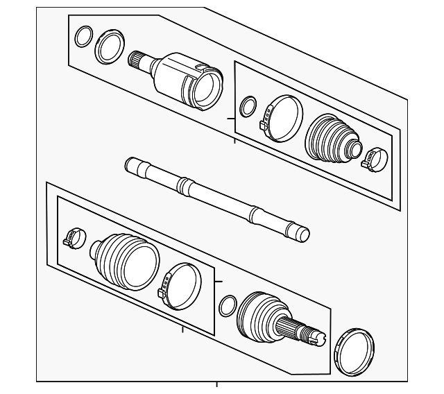 Front Driver Side HalfShaft Assembly 42758441