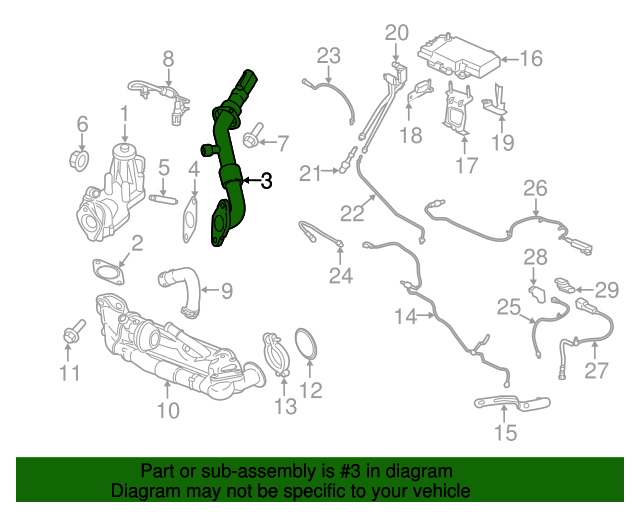 20152019 Ford Egr Tube CK4Z9E470A Village Ford