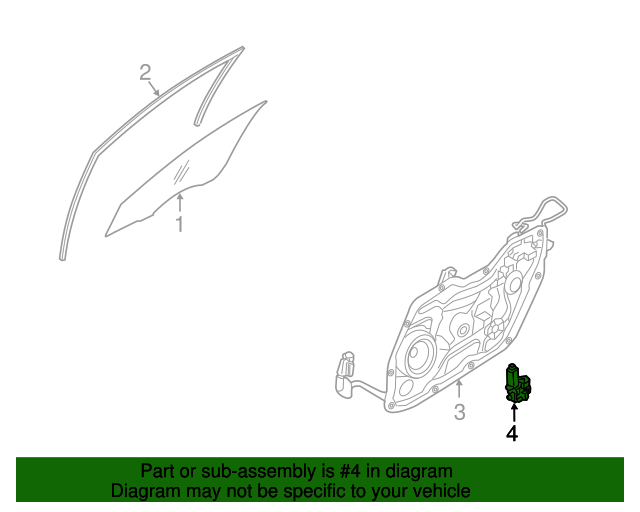 20112016 Hyundai Power Window Motor 824503X110