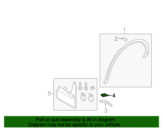 20182023 Audi Wheel Arch Molding Clip 4M0853582 Audi USA Parts
