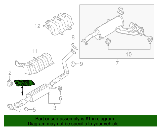 20132017 Hyundai Veloster Catalytic Converter 289602BAA0 OEM Parts