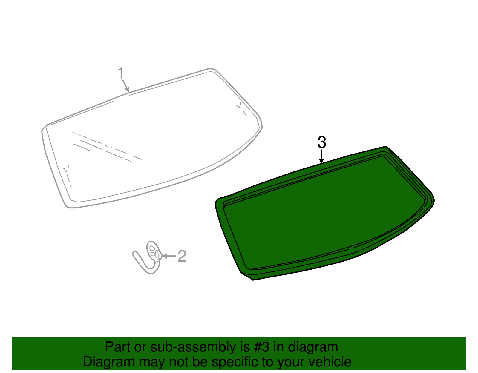 Rear Window Molding - GM (88899035)