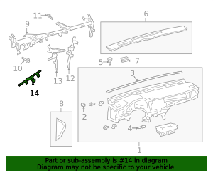 2018-2023 Toyota Outer Brace 55308-06160 | Toyota Parts Center