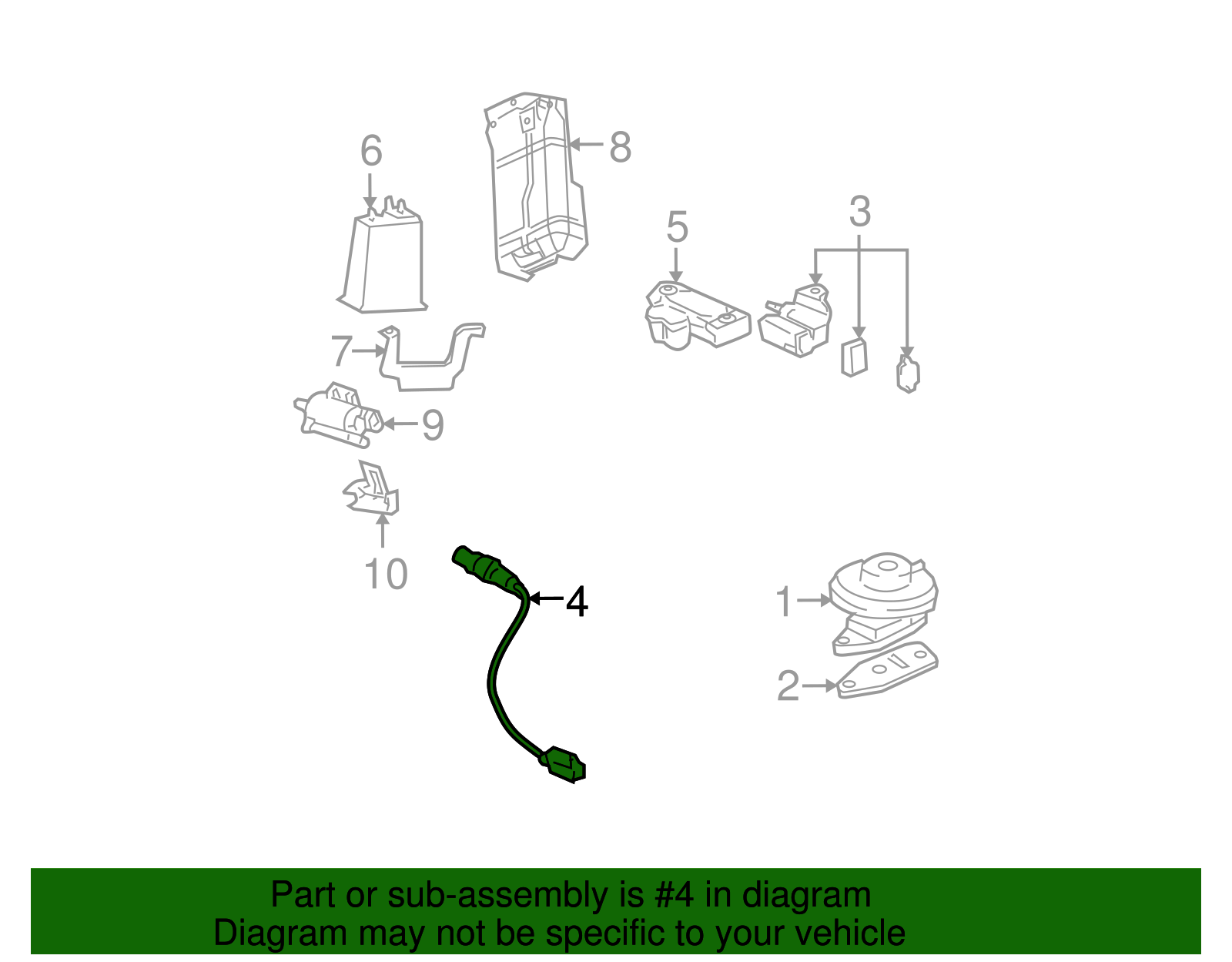 Heated Oxygen Sensor - GM (19353136)