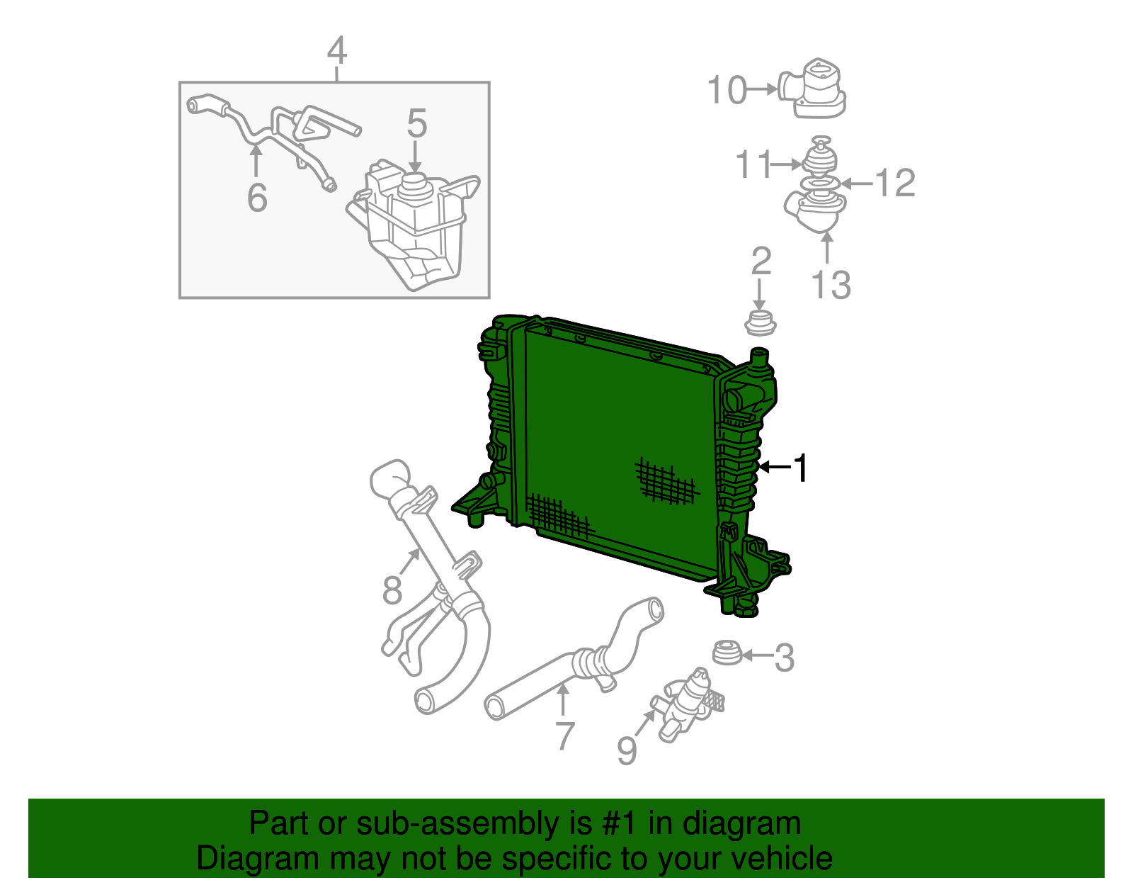 Radiator - Ford (H2MZ-8005-AA)