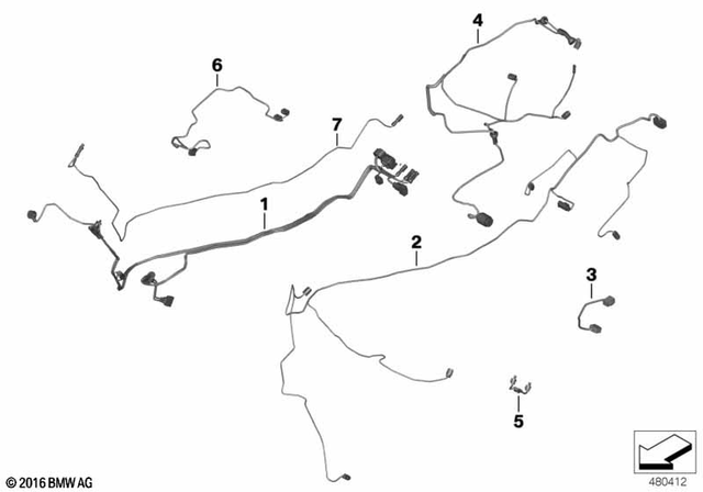 61127698475 - Connection Cable, Socket 2005-2016 BMW-Motorrad 