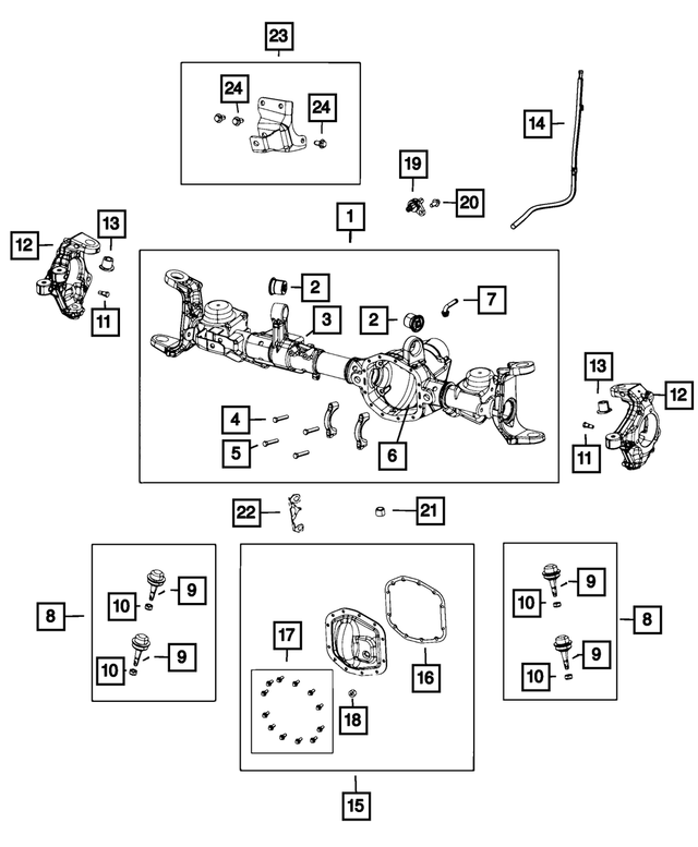 20182021 Jeep Steering Knuckle Socket Nut 68391546AA My Mopar Parts