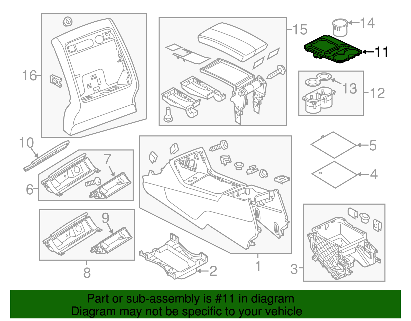 Shift Plate - Volkswagen (7P1863212Q6BB)