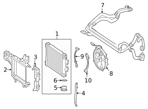 463-500-98-01 - Oil Cooler Mount Plate 2019-2023 Mercedes-Benz G 550 ...