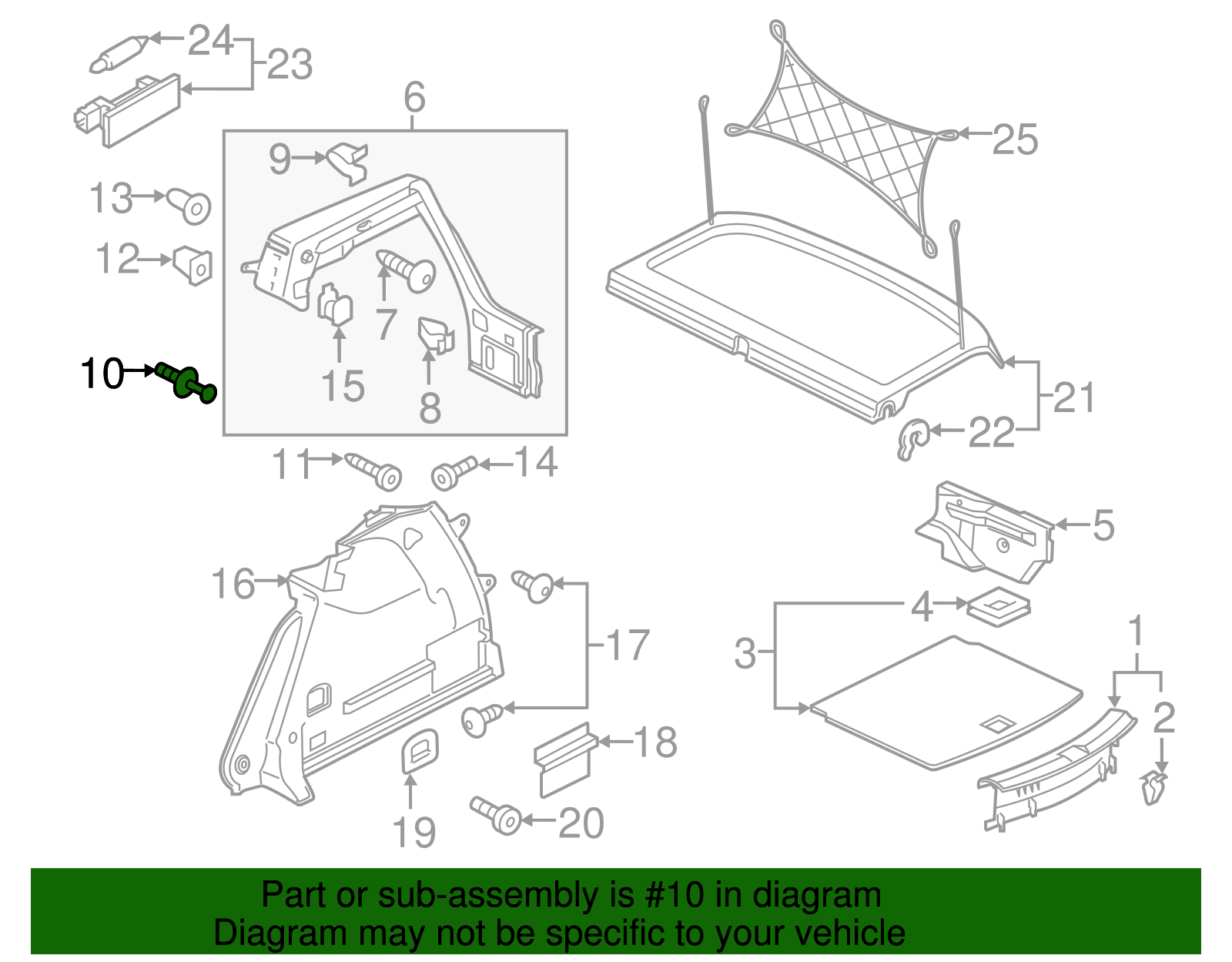 Side Trim Rivet - Volkswagen (N-911-585-01)