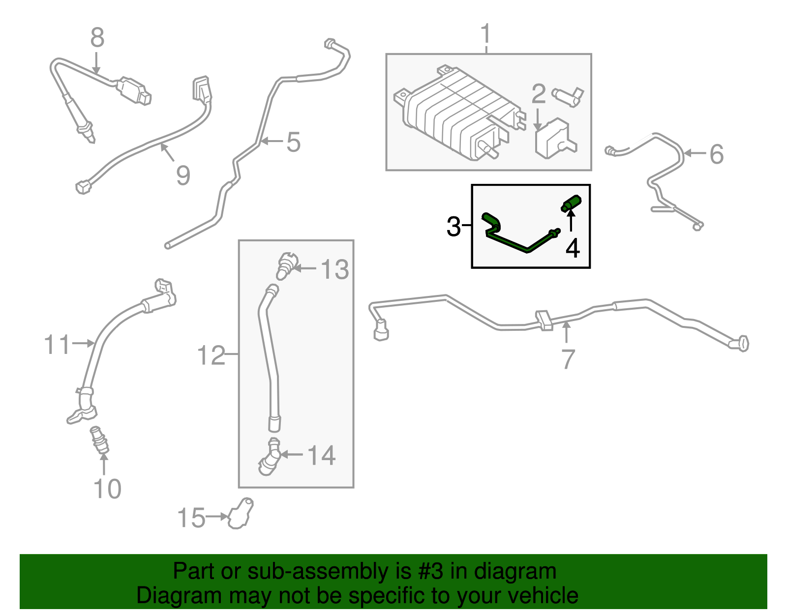 Canister Hose - Ford (GD9Z-9G297-A)