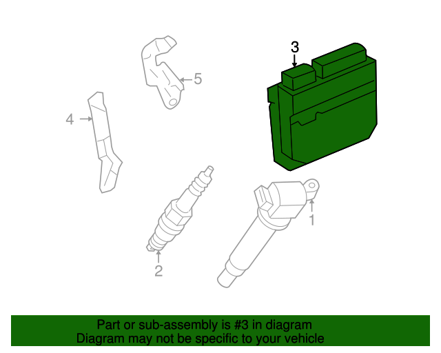 20092010 Toyota Matrix Engine Control Module (ECM) 8966102V53