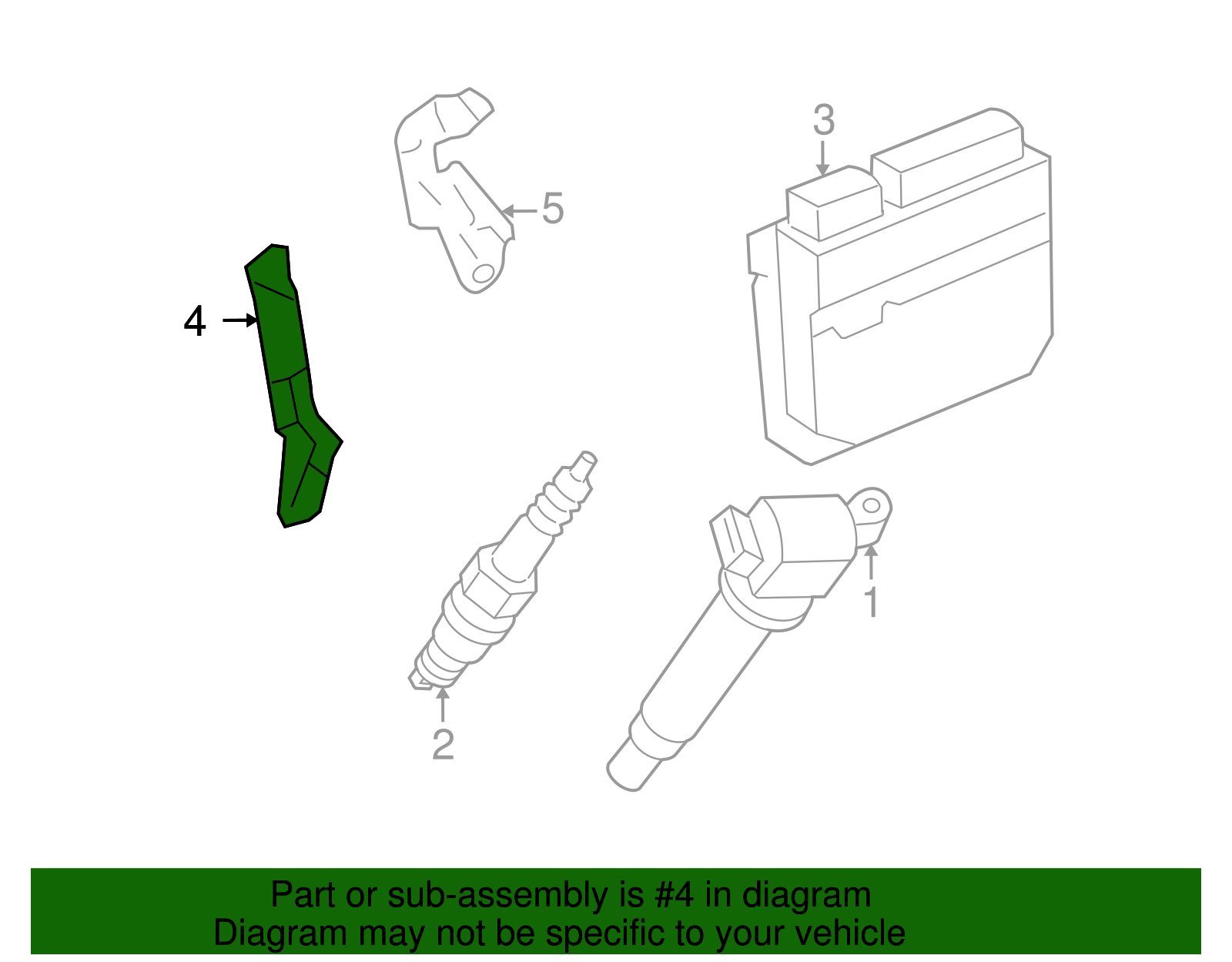 ECM Front Bracket - Toyota (89667-02230)