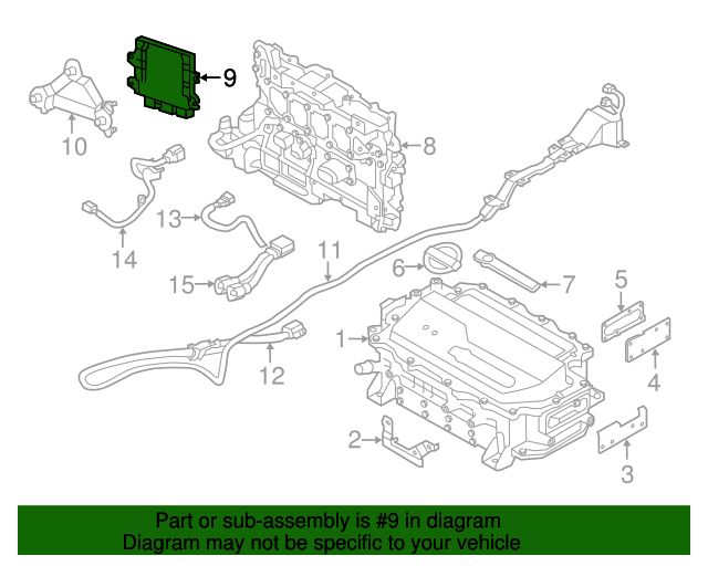 20112013 Nissan Leaf Engine Control Module 237D03NA1E QuirkParts