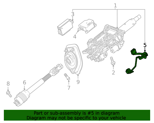 23188723 GM Steering Column Tilt and Telescope Wheel Actuator Motor