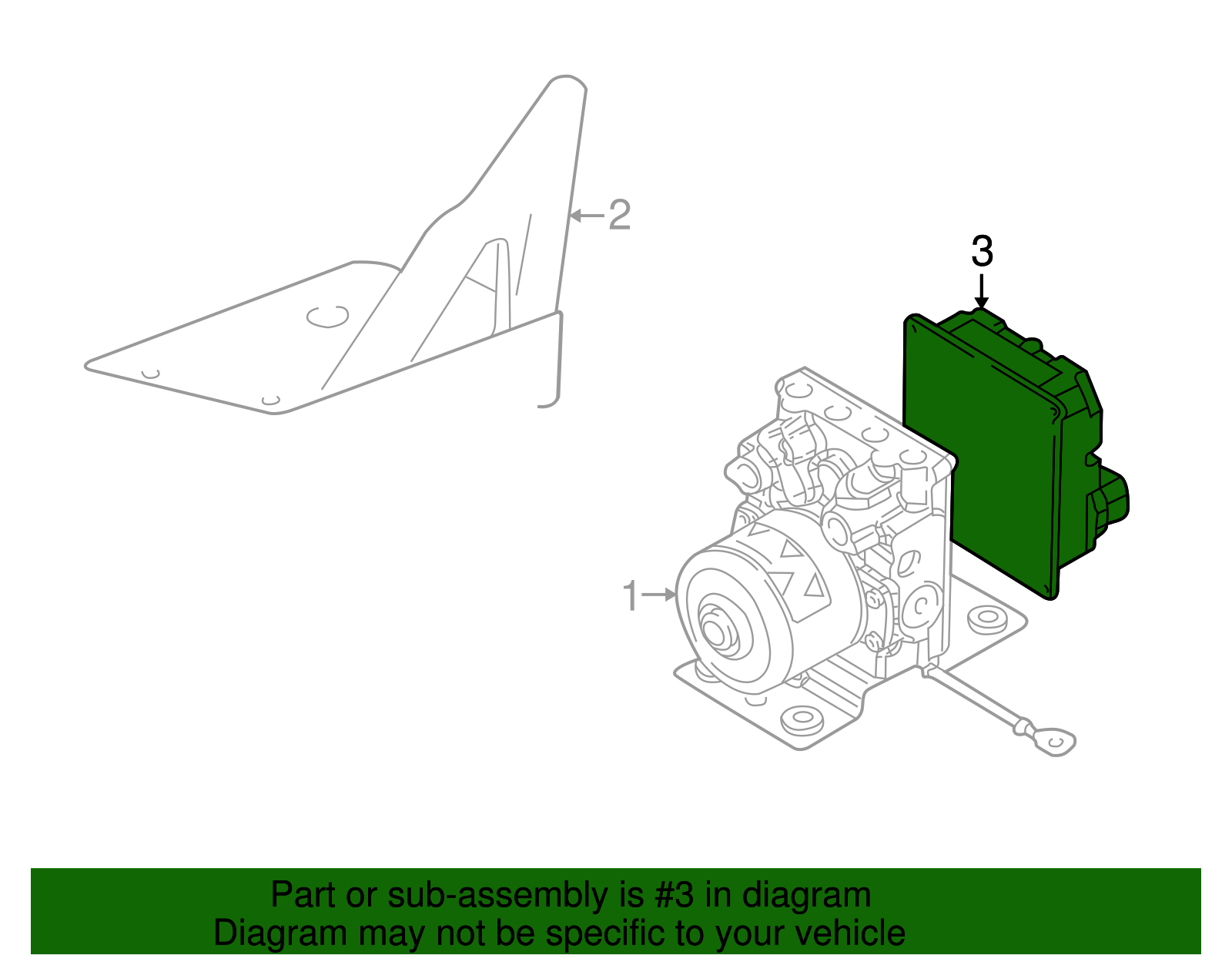 Module Assembly, Elek Brake & Tract   Control - GM (12203084)