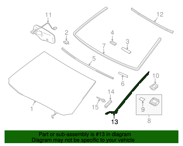 7555130510 Windshield Molding 20132020 Lexus Longo Lexus Parts