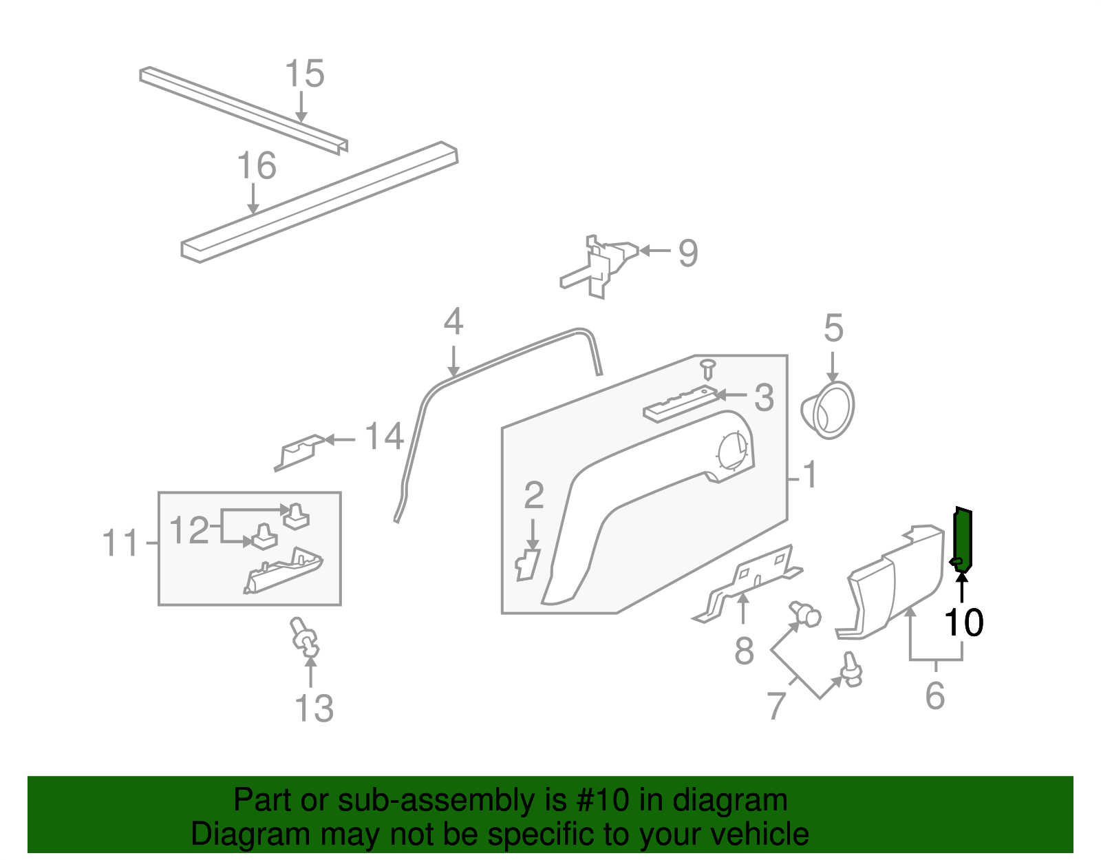 Rear Reflector - GM (93356862)