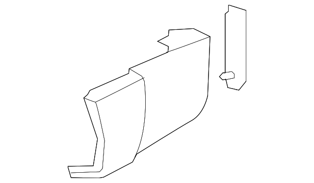 Driver Side Quarter Panel Rear Lower Molding - GM (94731865)