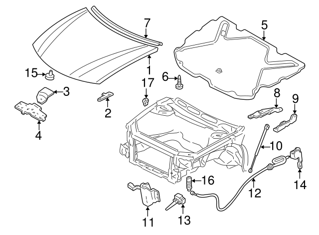 OEM 1997-2000 Buick Regal / Century Trunk Latch Release Lock Actuator