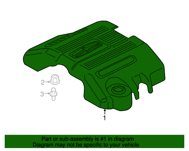 20112017 Ford OEM Engine Cover DL3Z6A949D Ford Parts Center