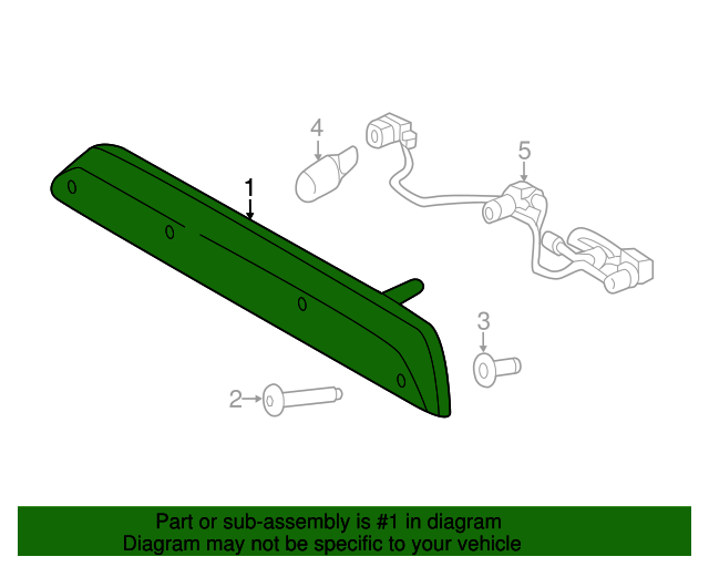 20152024 Ford High Mount Lamp FL3Z13A613C My Ford Parts