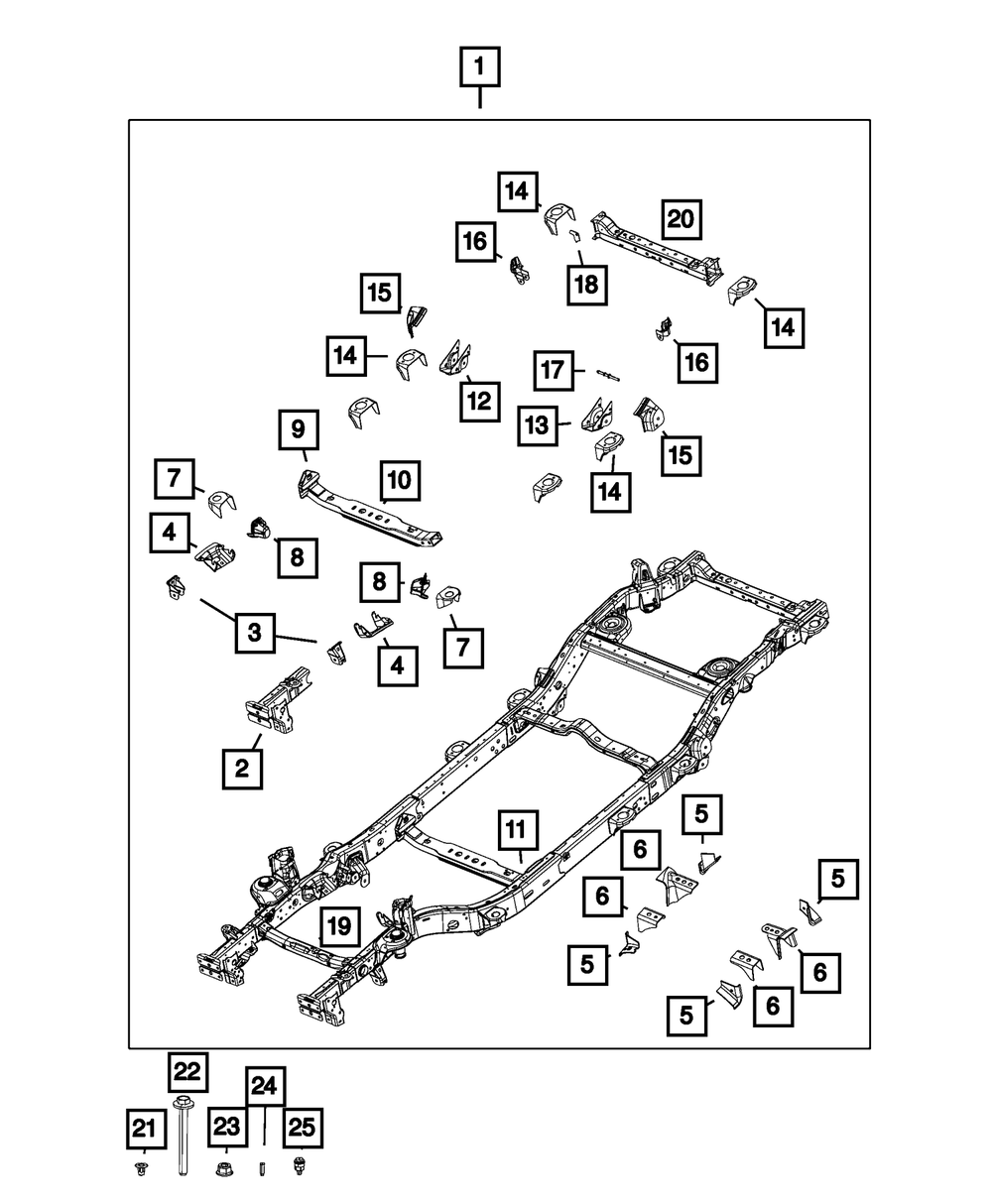 4670383AB Lower Control Arm Genuine Chrysler