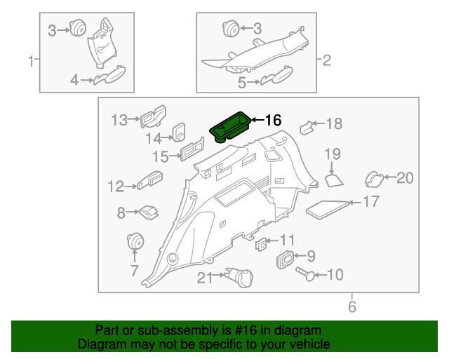 20162018 Kia Sorento Cup Holder 85733C5200BGG QuirkParts