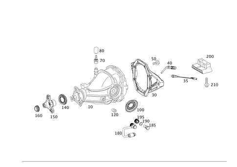 Rear Axle Differential for 2014 Mercedes-Benz C 63 AMG® | Mercedes-Benz ...
