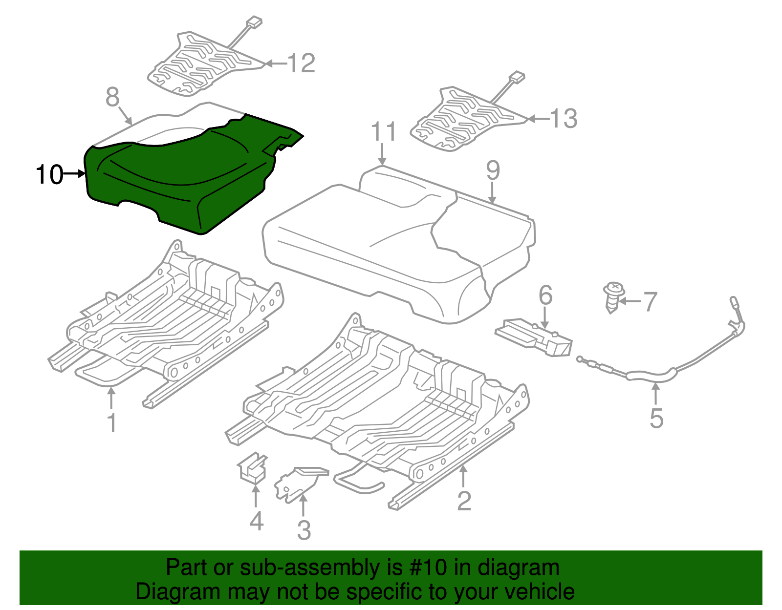 Cushion Cover - Volkswagen (7P6-885-406-FF-Y0C)