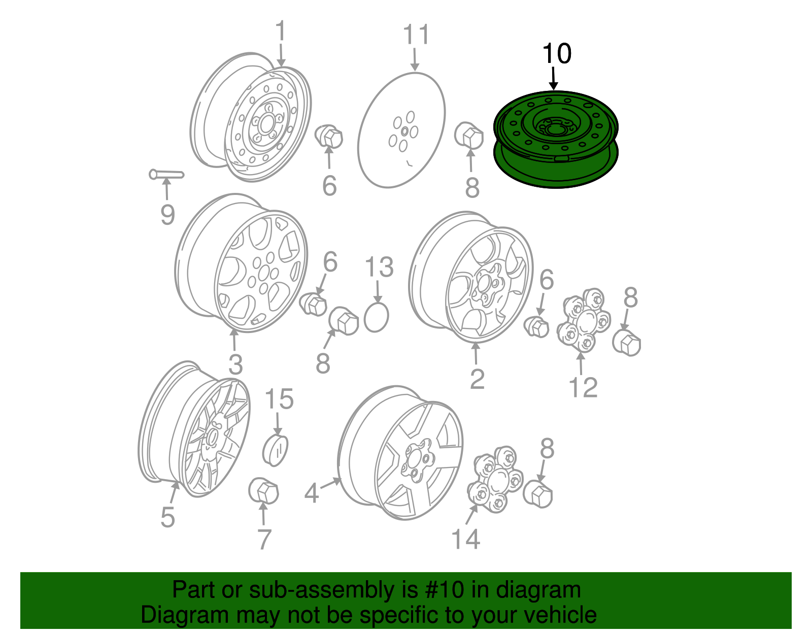 16x4-Inch Spare Wheel - GM (09593686)