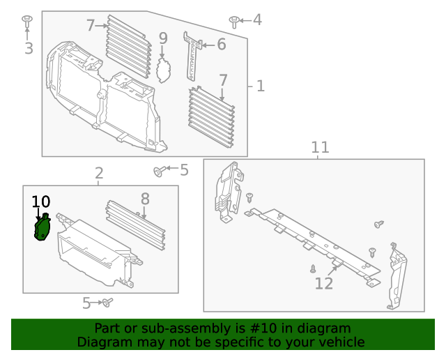 Actuator Temperature Control ML3Z10884E Ford Parts Center