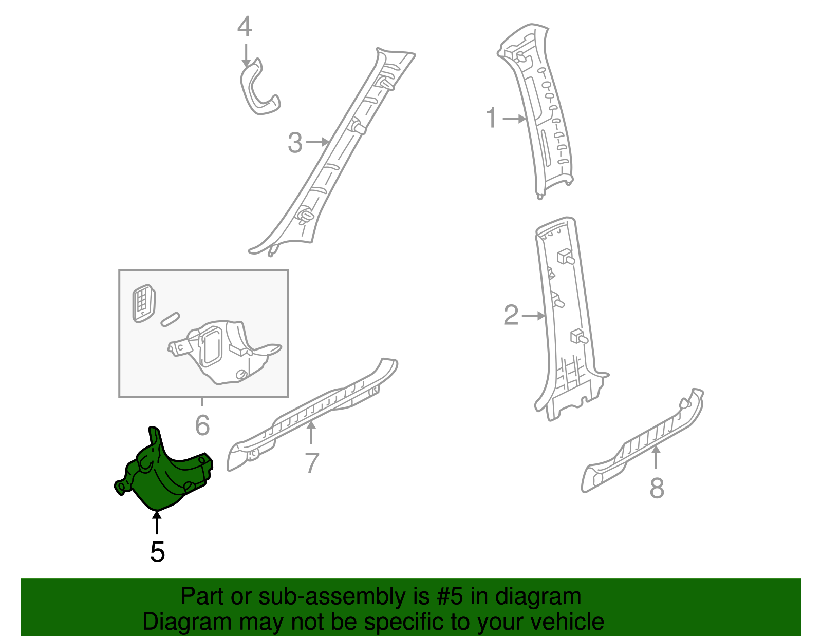 Cowl Trim - Ford (YL8Z-7802344-AAD)