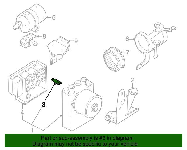 Genuine BMW 34511165467 Pressure Sensor FREE Shipping on Most