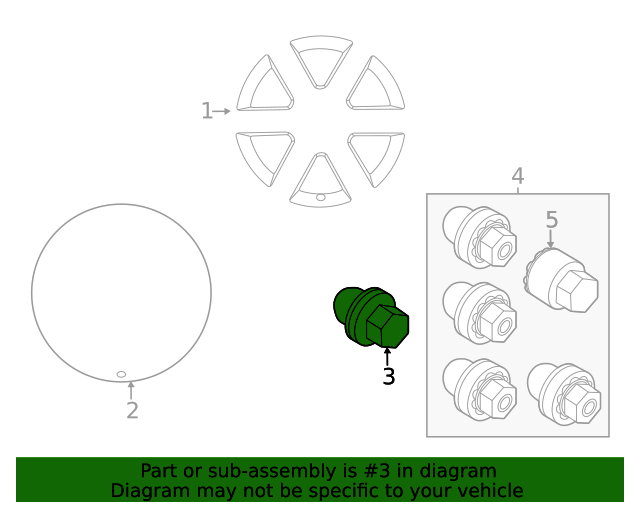 20052024 Land Rover Wheel Nut LR173842 OEM Parts Online