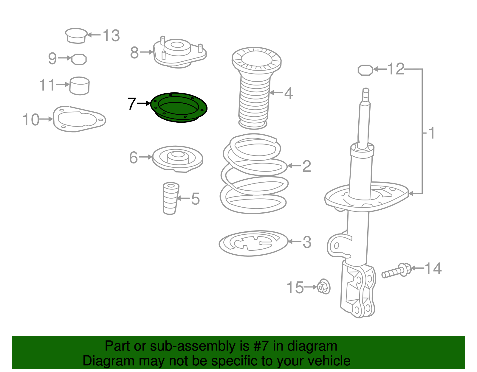 Suspension Strut Bearing (Left, Right) - Scion (48619-28010)