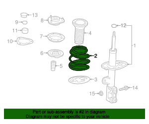 2016-2018 Toyota RAV4 Spring 48131-0R240 | Toyota Parts Center