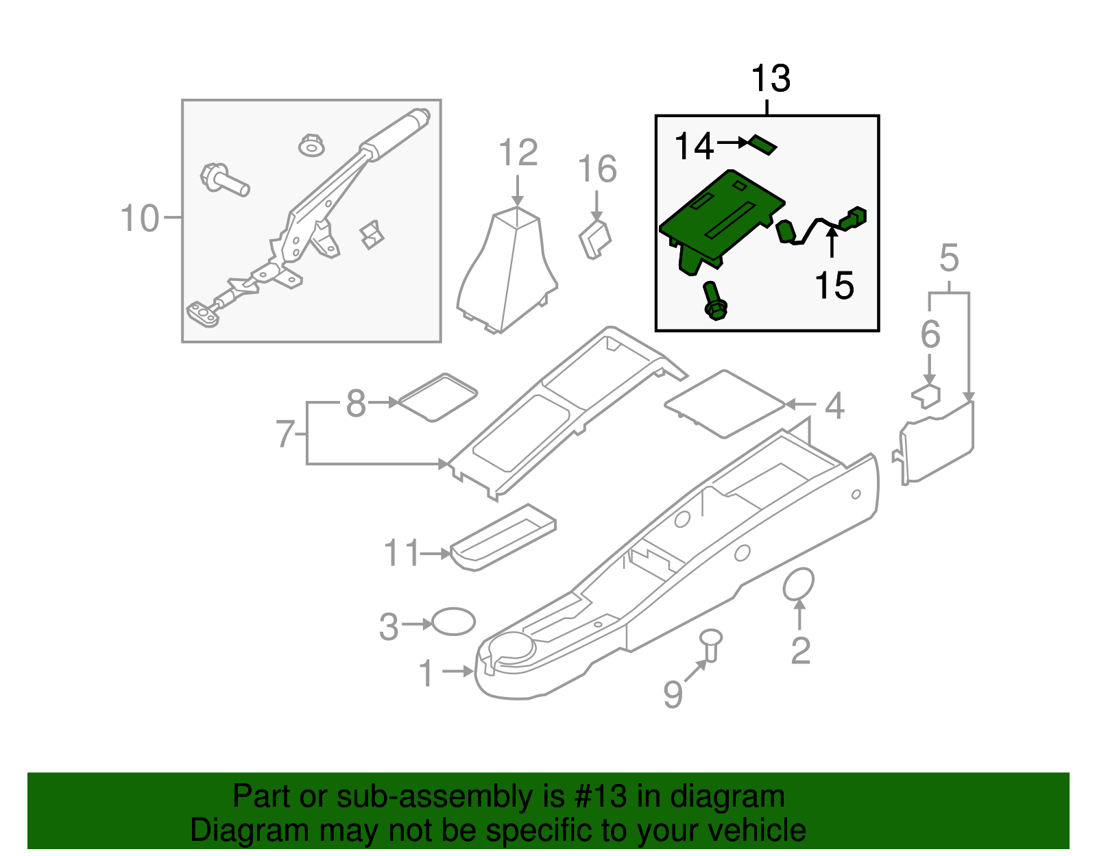 Automatic Transmission Shift Control Cover - GM (95972338)