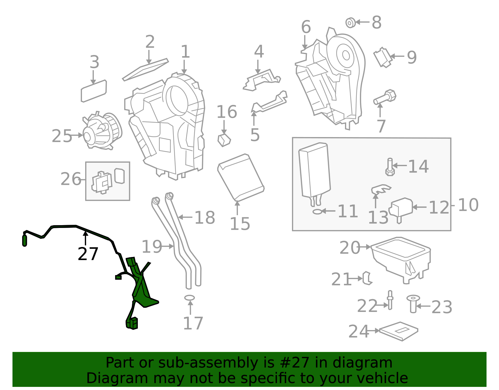 Auxiliary HVAC Heater and Air Conditioning Wiring Harness - GM (84018414)