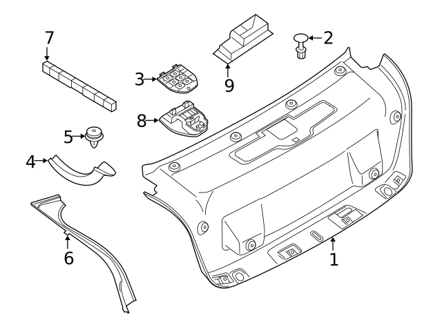 2021-2024 BMW Channel Cover 51-49-7-487-643 | BMWPartsDirect.com